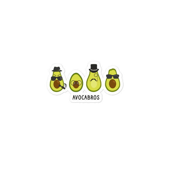 'Avocabros' Bubble-free stickers