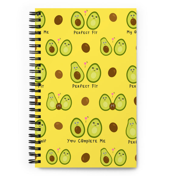 'All Over Avocado Pattern' Spiral notebook