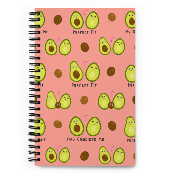 'All Over Avocado Print' Spiral notebook