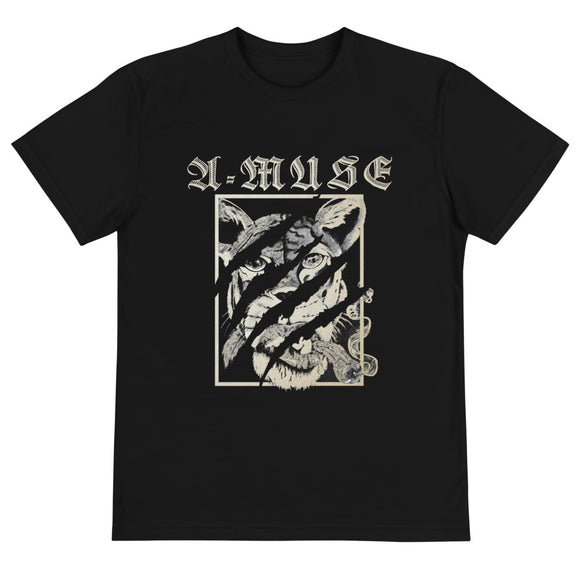 'A-Muse & Lion Print' Sustainable T-Shirt