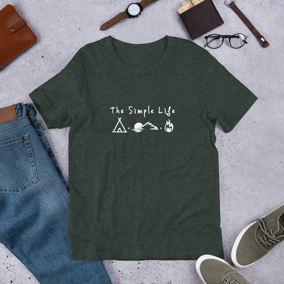 'The Simple Life'  Camping Short-Sleeve Unisex T-Shirt