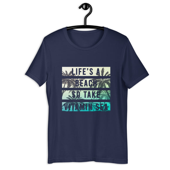 'Life's A Beach' Short-Sleeve Unisex T-Shirt