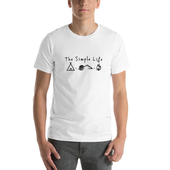 'The Simple Life' Camping Short-Sleeve Unisex T-Shirt